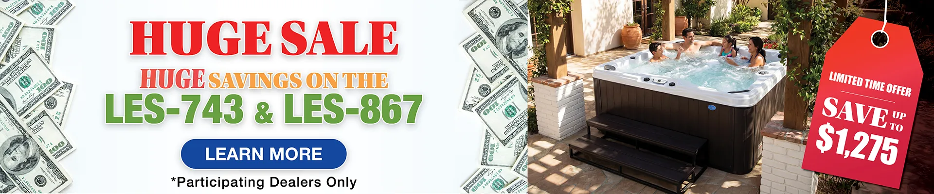 Calspas hot tub being used in a family setting - Redford